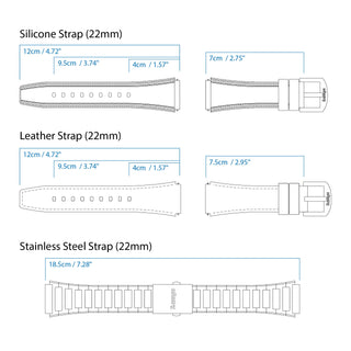 22mm watch strap size