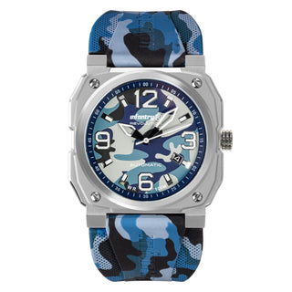 Infantry Automatic Mechanical Men's Watch - Blue camouflage waterproof MOD47-FC-09-C