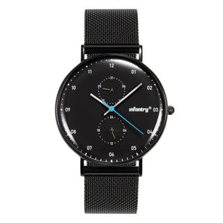 Infantry_Milimalist_Men_s_Watch_-_Silver_Black_waterproof IN-DG-BLK