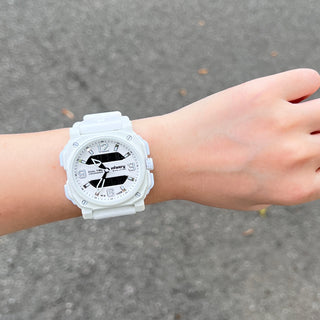 infantry dual time watch white REVO-AD-42WHT