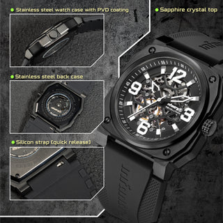 infantry revolution skeleton watch material REVO-SKL-03