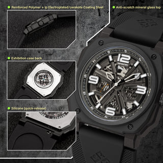 infantry skleleton mechanical watch material REVO47-SKL01