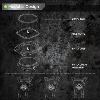 infantry x transformers modular design watch autobot MOD42-PND-TF-RD-03
