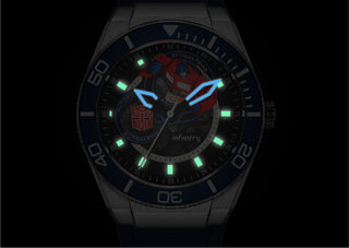 infantry x transformers modular mechanical watch glow in the dark MOD44-TF-OPTIMUS