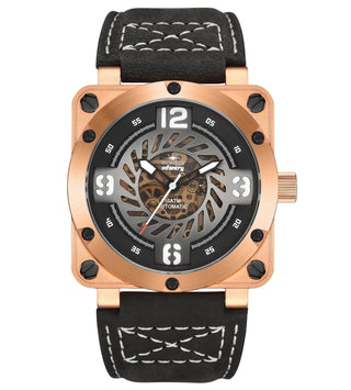 infantry skeleton automatic aviator watch AVR-003-SKL-02