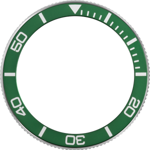 MOD 44 watch ring - DIVER SILVER/ GREEN RING