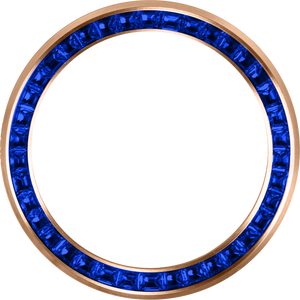 MOD 44 watch ring - BLUE GEMSTONE/ GOLD RING
