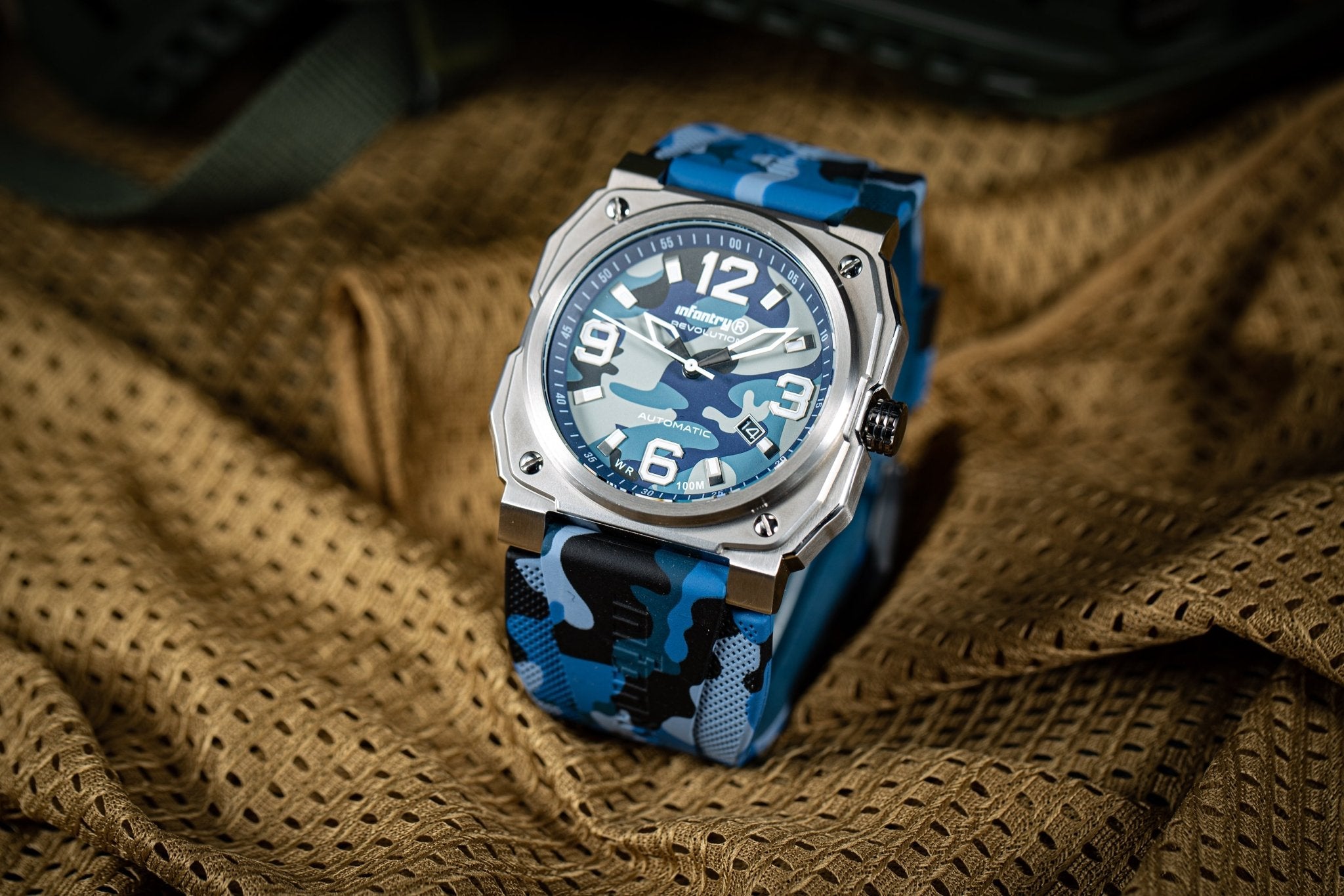 MOD 47 - Warrior | Blue Camo Automatic Watch 47mm | infantry®