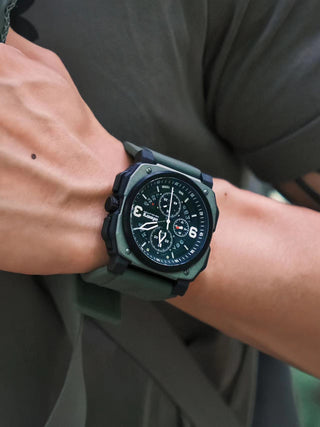 Infantry Chronograph Men's Watch - Green waterproof_REVO-CHR-02-V3-11