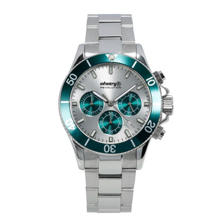 Infantry Chronograph Men's Watch - Silver waterproof IN-RO-S