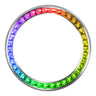 Bague en argent et pierre précieuse arc-en-ciel