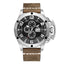 Cuir marron argenté