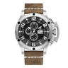 Cuir marron argenté