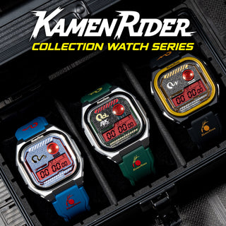 Infantry x kamen rider digital watch black RX set INP-KR-SP-SET