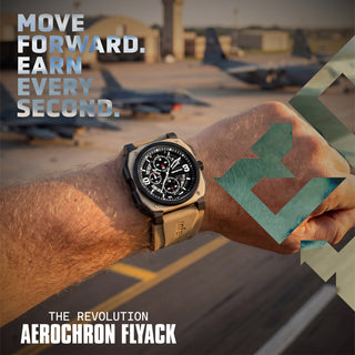 REVO-CHR-03 chronograph military watch poster