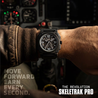 REVO47-SK01 skeleton military watch poster