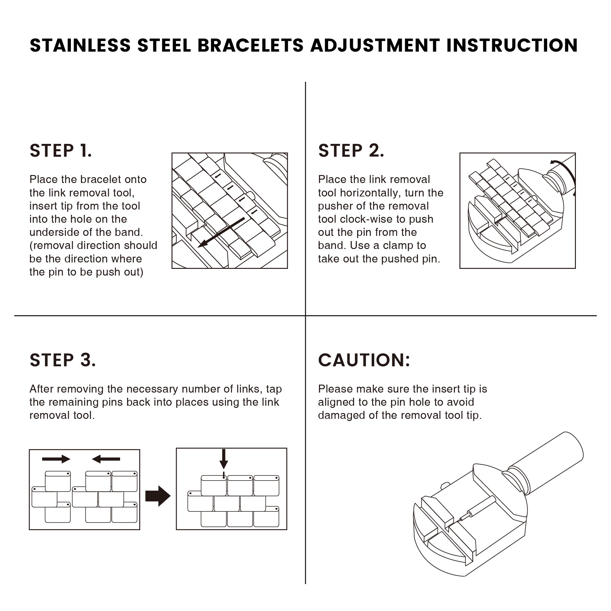 Watch Band Link Remover| Watch Band Sizing Tool Infantryยฎ