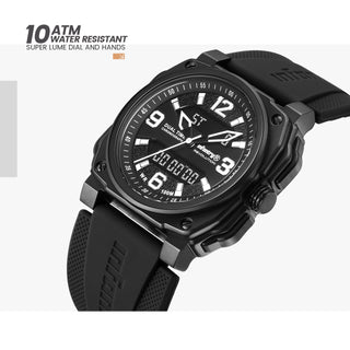 infantry analog digital dual time military watch REVO-AD-03-2