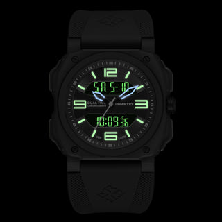 infantry dualtech pro analog digital military watch lume REVO47-AD01