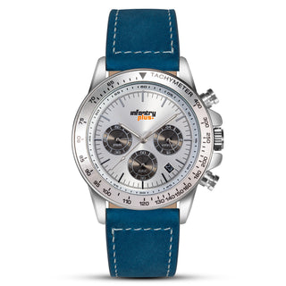 infantry plus chronograph racing watch blue INP-002-05