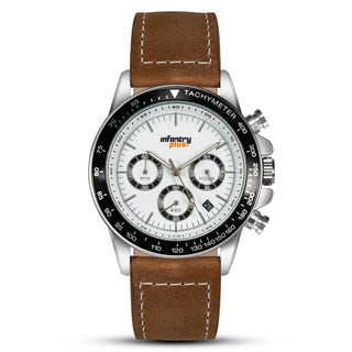 infantry plus chronograph racing watch brown INP-002-01