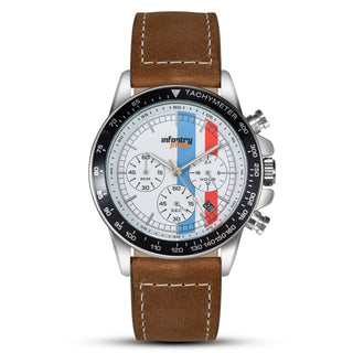 infantry plus chronograph racing watch brown INP-002-12