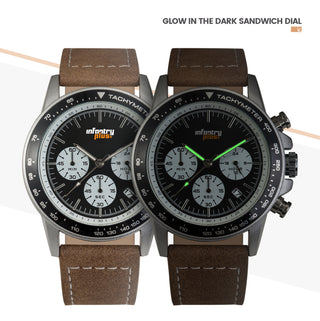 infantry plus chronograph racing watch luminous INP-002