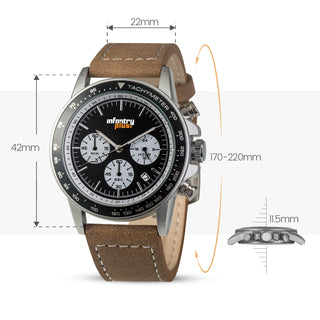 infantry plus chronograph racing watch size INP-002