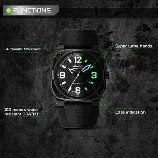 infantry revolution automatic mechanical watch fuction REVO-AUTO-03