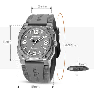infantry revolution automatic mechanical watch grey REVO-AUTO-04_08