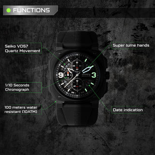 infantry revolution chrongraph watch function REVO-CHR-01