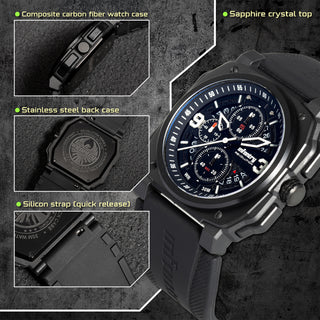 infantry revolution chrongraph watch materials REVO-CHR-01