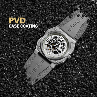 infantry revolution skeleton mechanical watch grey REVO-SKL-04-V2-03