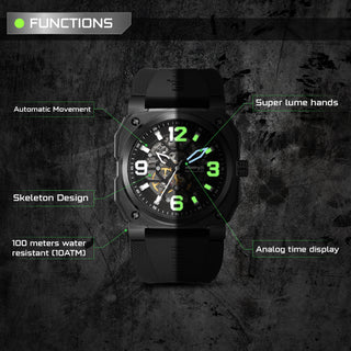 infantry revolution skeleton watch function REVO-SKL-03
