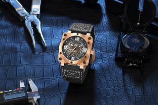 infantry skeleton automatic aviator watch AVR-003-SKL-02-02