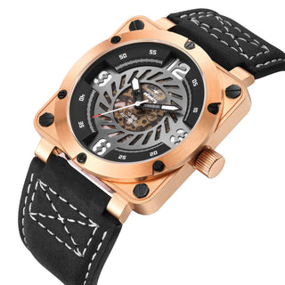 infantry skeleton automatic aviator watch AVR-003-SKL-02-03
