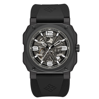 infantry skeleton mechanical watch black REVO47-SKL01-BK-01