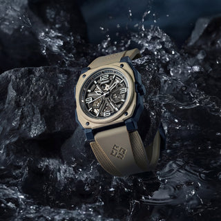 infantry skeleton mechanical watch desert REVO47-SKL01-SD-06