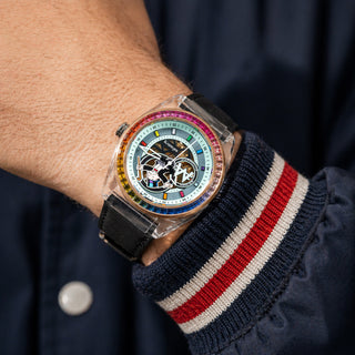 infantry x monoply modular automation mechanical watch on wrist MOD44-MP-02-04