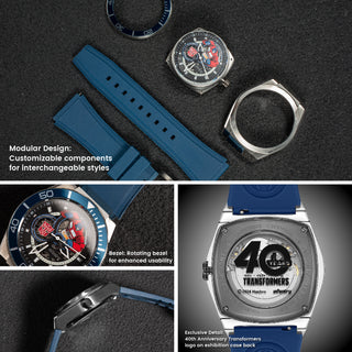 infantry x transformers modular mechanical watch material