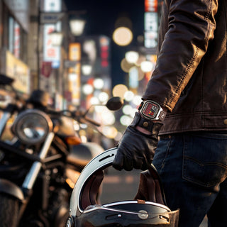 kamen rider digital watch on wrist black INP-KR-LTE-03