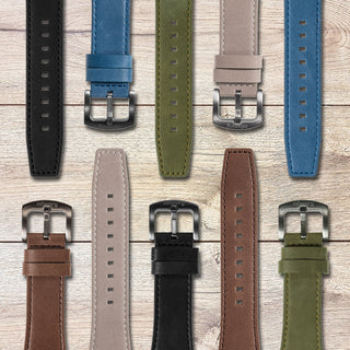 infantry leather watch strap 22mm IN-STP