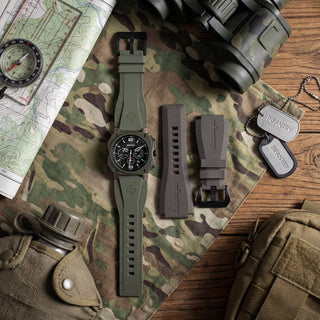 revolution chronograh watch green square with tools REVO47-CHR01-GN
