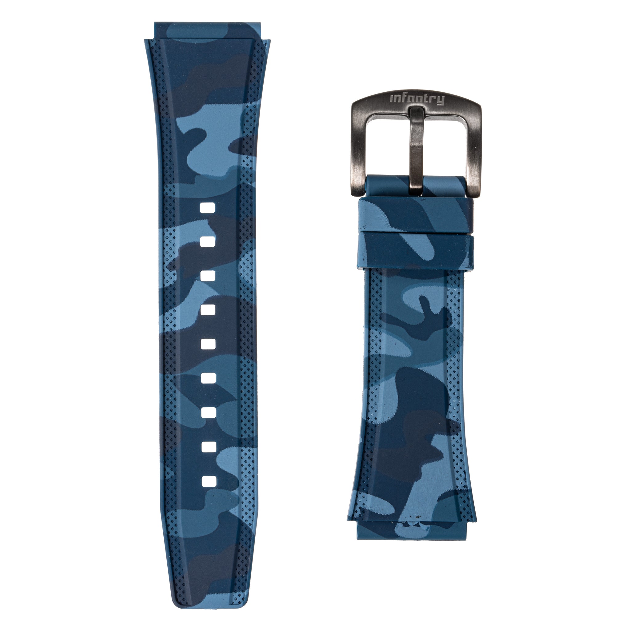 MOD 42/44 watch strap - Blue camouflage