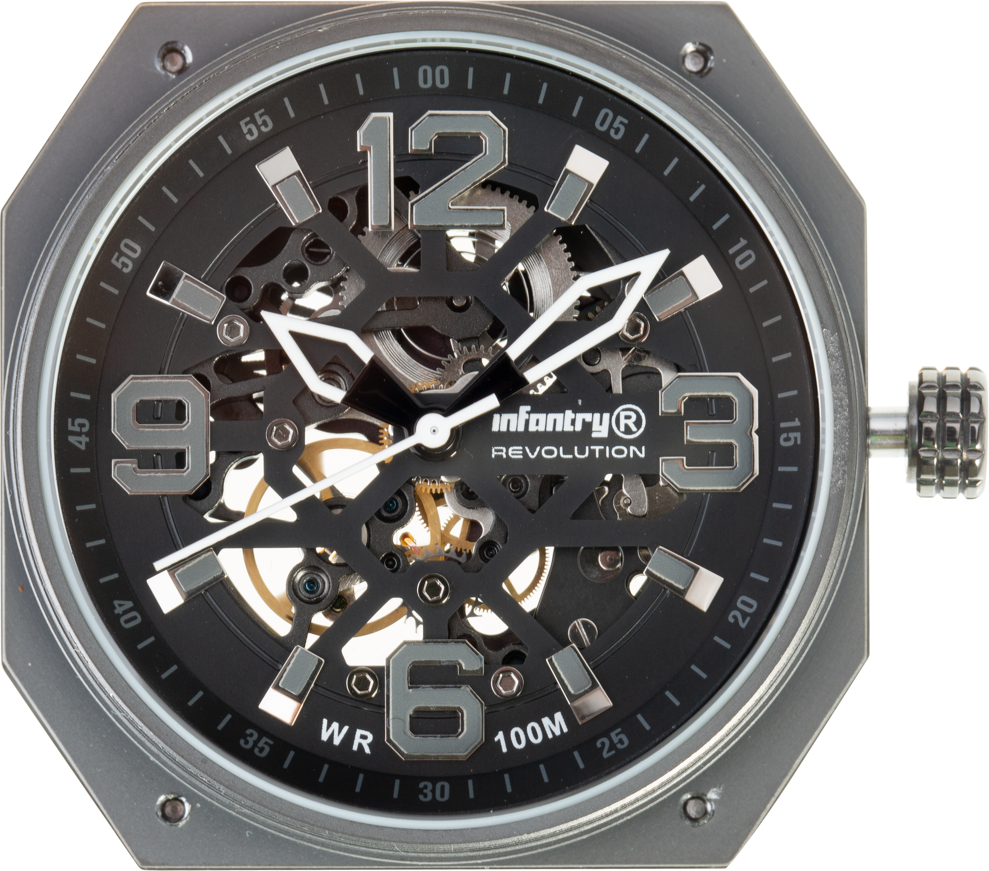 MOD 47 - watch movement - black-and-grey