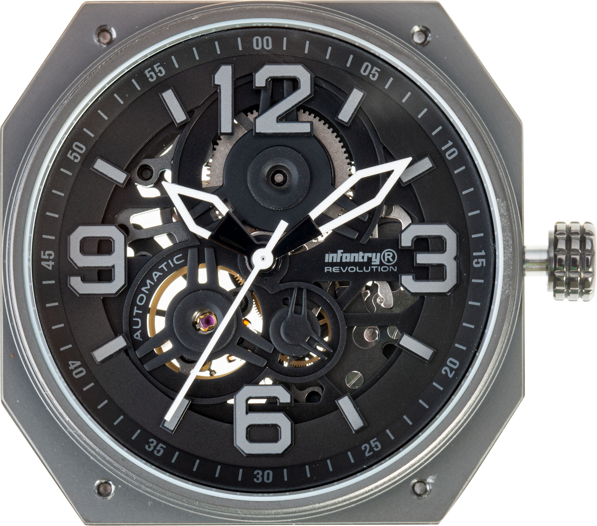 MOD 47 - watch movement - black-and-grey