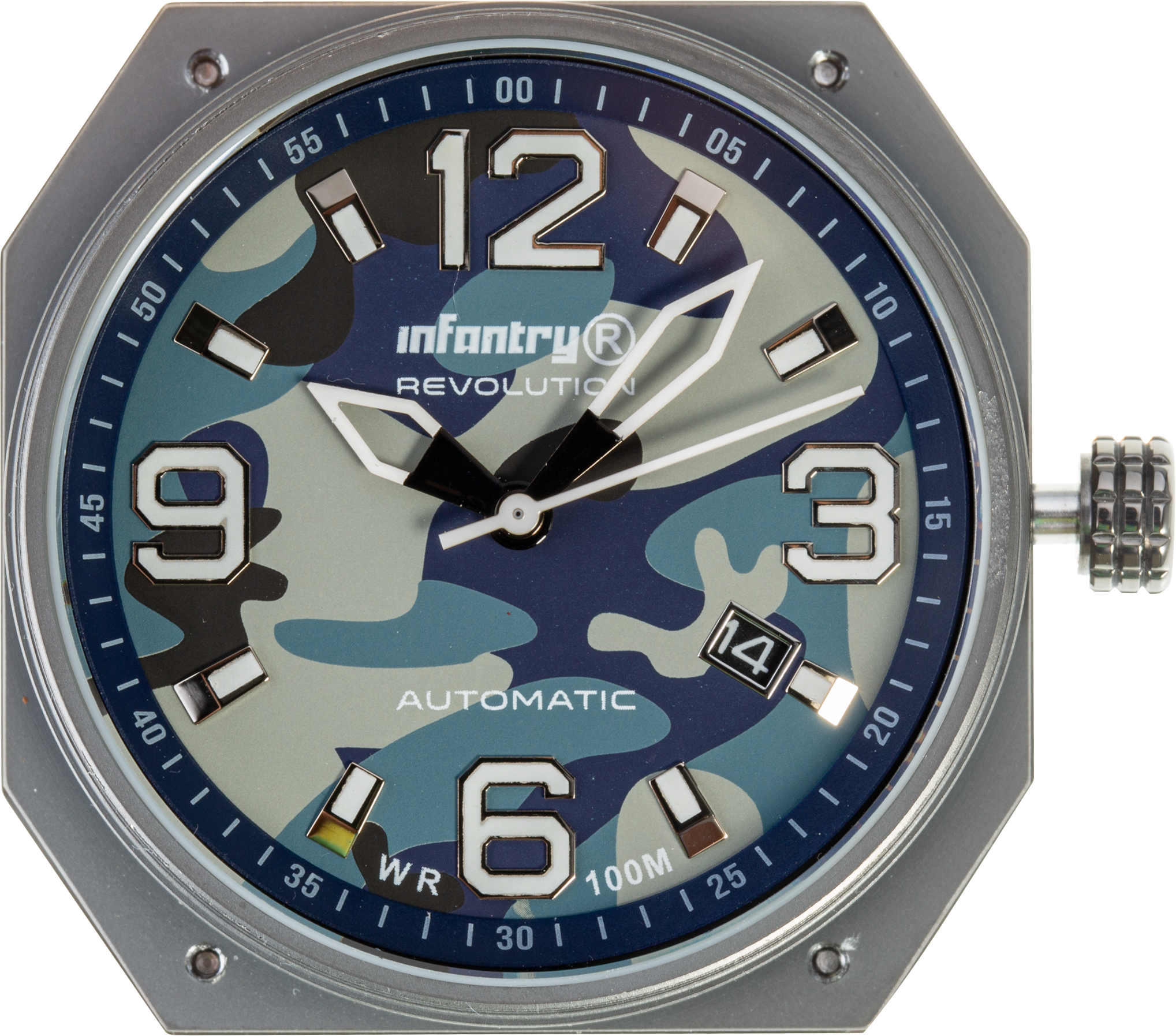 MOD 47 - watch movement - Blue camouflage