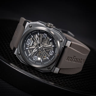 Infantry_Automatic Mechanical Men's Watch - Grey_waterproof MOD47-FC-04-09