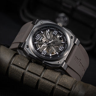 Infantry_Automatic Mechanical Men's Watch - Grey_waterproof MOD47-FC-04-10