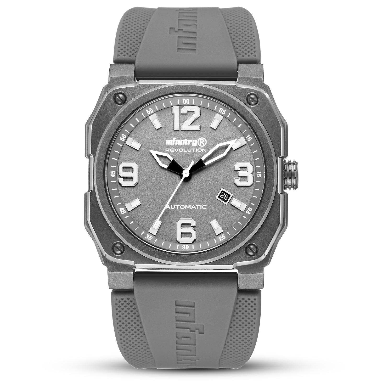 自動式軍用パイロット時計 - 四角灰色47mm | Infantry®